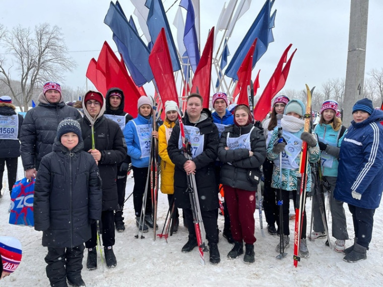Лицеисты приняли участие в «Лыжне России».